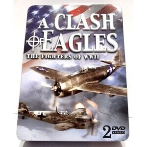 A Clash Of Eagles The Fighters of WWII 2 DVD Set Tin Collectible Box History